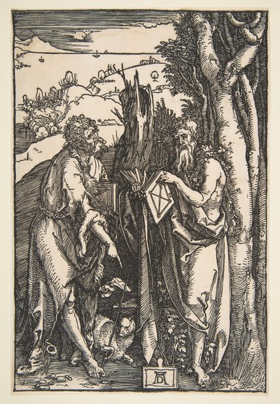 San Juan Bautista y San Onofre de Albrecht Dürer