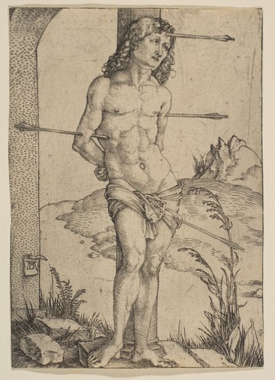 San Sebastián atado a la columna de Albrecht Dürer