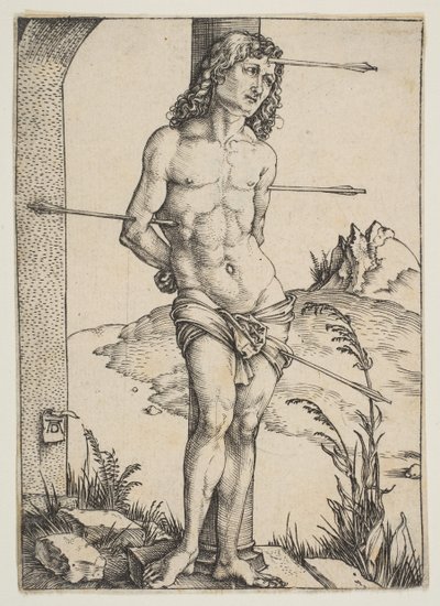 San Sebastián Atado a la Columna de Albrecht Dürer
