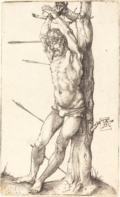 San Sebastián atado al árbol de Albrecht Dürer