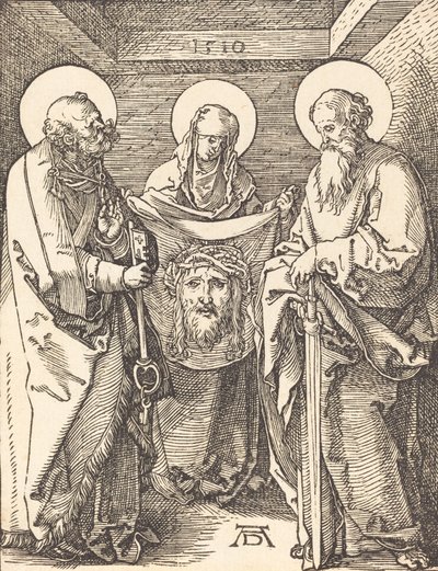 Santa Verónica entre San Pedro y San Pablo, 1509 de Albrecht Dürer