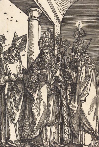 Santos Nicolás, Ulrico y Erasmo de Albrecht Dürer