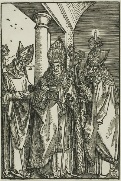 Santos Nicolás, Ulrico y Erasmo de Albrecht Dürer