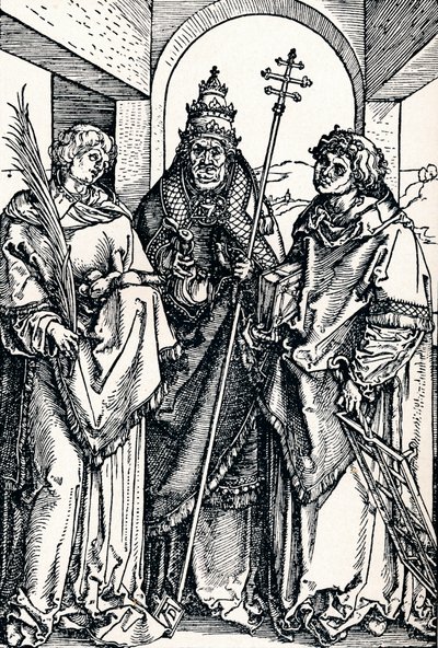 Santos Esteban, Sixto y Lorenzo de Albrecht Dürer