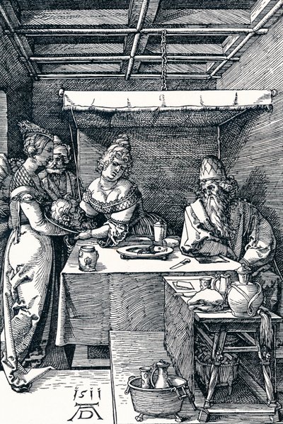 Salomé presentando la cabeza de San Juan Bautista a Herodías de Albrecht Dürer