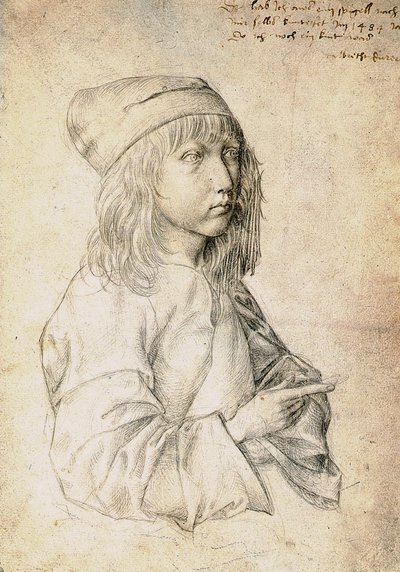 Autorretrato a los trece años de Albrecht Dürer