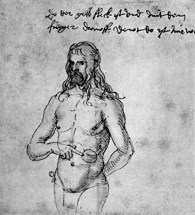 Autorretrato, alrededor de 1512-1513 o 1519 de Albrecht Dürer