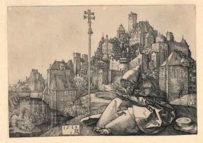 San Antonio leyendo de Albrecht Dürer