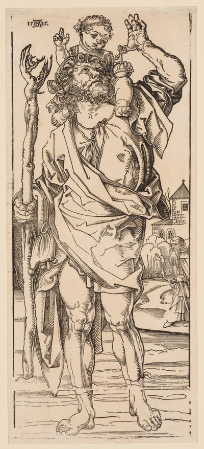 San Cristóbal cruzando el arroyo de Albrecht Dürer