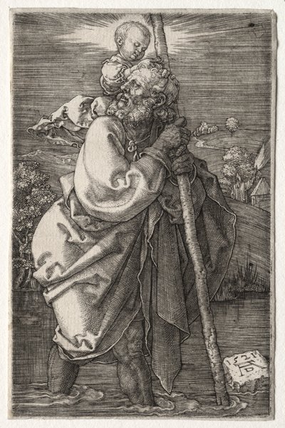 San Cristóbal, Mirando a la Izquierda de Albrecht Dürer