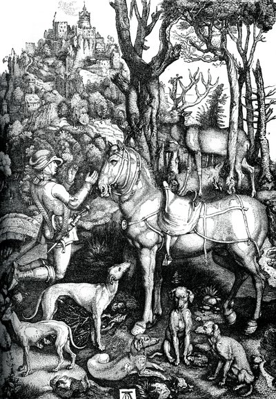 San Eustaquio, c1501, 1870 de Albrecht Dürer
