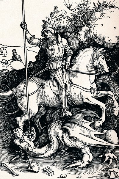 San Jorge y el Dragón, 1505 1906 de Albrecht Dürer