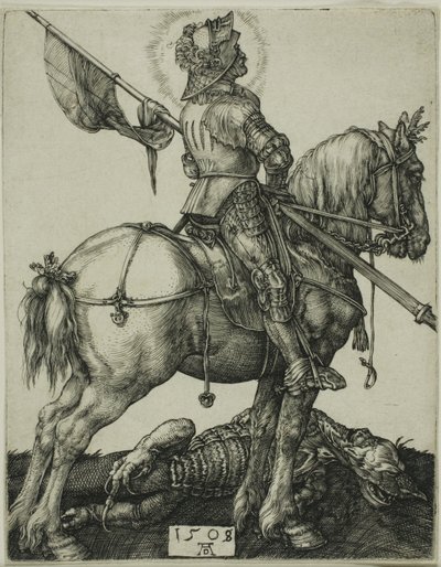 San Jorge a caballo de Albrecht Dürer