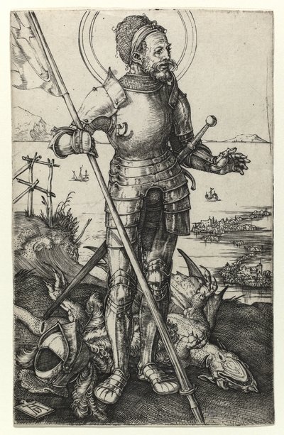 San Jorge de pie, 1502 de Albrecht Dürer