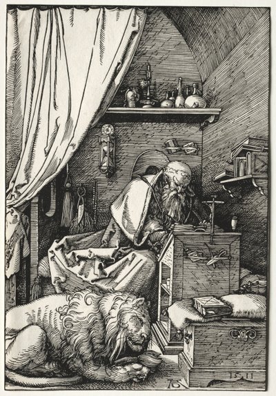 San Jerónimo en su celda de Albrecht Dürer