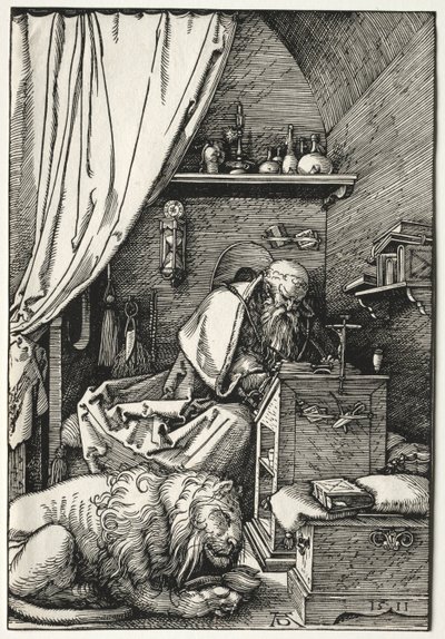 San Jerónimo en su celda de Albrecht Dürer