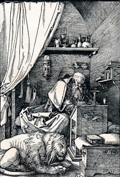 San Jerónimo en su celda, 1511 1906 de Albrecht Dürer