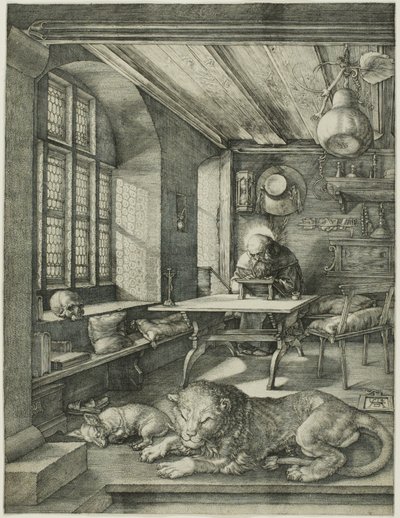San Jerónimo en su estudio de Albrecht Dürer