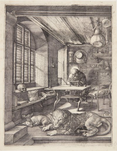 San Jerónimo en su estudio de Albrecht Dürer