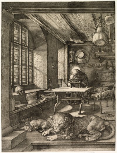 St. Jerome in his Study de Albrecht Dürer