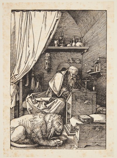 San Jerónimo en su celda de Albrecht Dürer