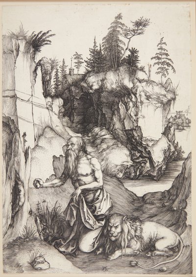 San Jerónimo penitente en el desierto de Albrecht Dürer