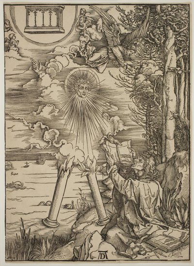 San Juan devorando el libro de Albrecht Dürer