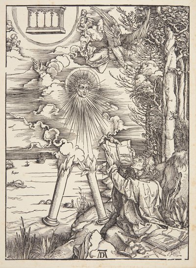 San Juan devorando el libro de Albrecht Dürer