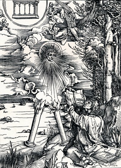 San Juan devorando el libro, 1498, 1906 de Albrecht Dürer