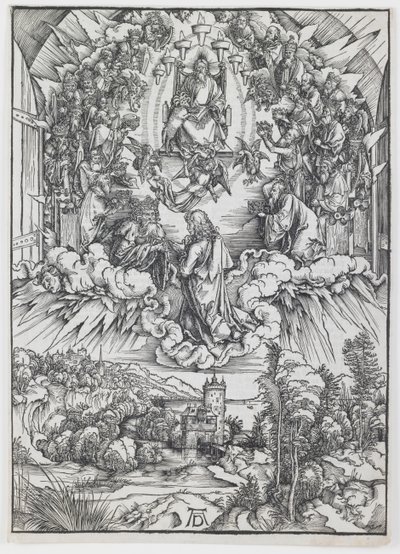 San Juan ante Dios y los Ancianos, de la serie “El Apocalipsis” de Albrecht Dürer