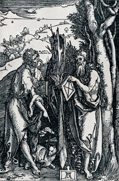 San Juan Bautista y San Onofre de Albrecht Dürer