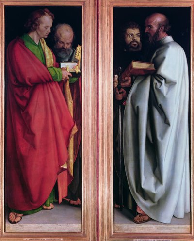 San Juan con San Pedro y San Pablo con San Marcos de Albrecht Dürer