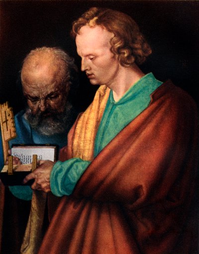 San Juan con San Pedro, (detalle), 1526, 1936 de Albrecht Dürer