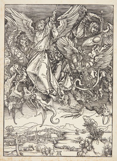San Miguel Luchando contra el Dragón de Albrecht Dürer