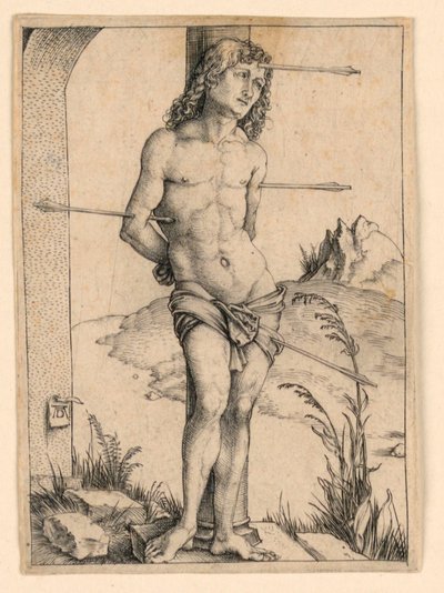 San Sebastián en la columna de Albrecht Dürer