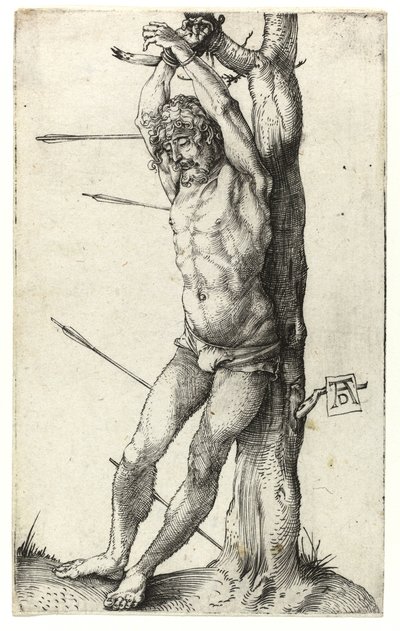 San Sebastián atado al árbol, c.1501 de Albrecht Dürer