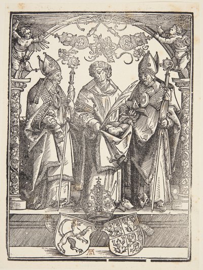 San Esteban con otros dos santos de Albrecht Dürer