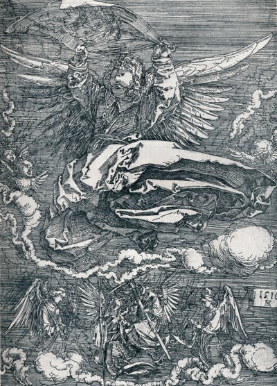 Sudario mostrado por un ángel, 1516 de Albrecht Dürer