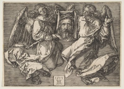 Sudario sostenido por dos ángeles de Albrecht Dürer
