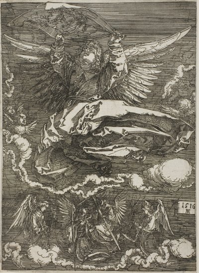 Sudario extendido por un ángel de Albrecht Dürer