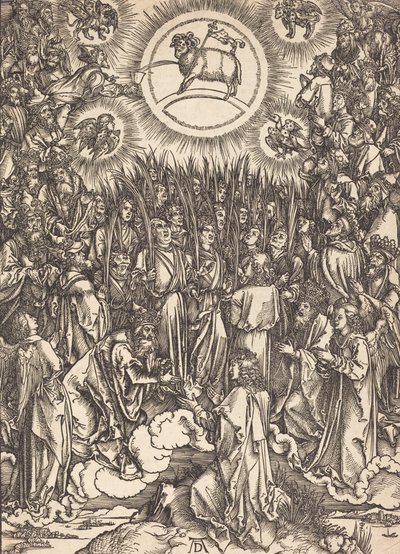 La adoración del cordero, probablemente c. 1496-1498 de Albrecht Dürer