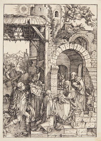 La adoración de los magos de Albrecht Dürer