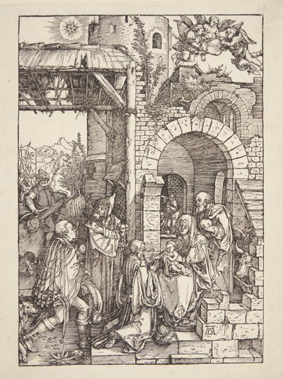 La adoración de los magos de Albrecht Dürer