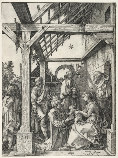 La adoración de los magos de Albrecht Dürer