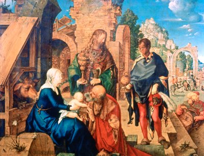 La adoración de los Magos, 1504 de Albrecht Dürer