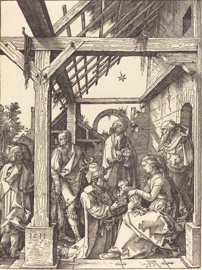 La adoración de los magos, 1511 de Albrecht Dürer