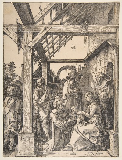 La adoración de los magos de Albrecht Dürer