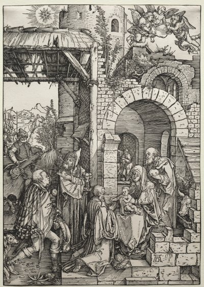La Adoración de los Magos, c. 1501-1503 de Albrecht Dürer