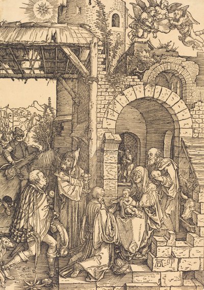 La Adoración de los Magos, c. 1501-1503 de Albrecht Dürer