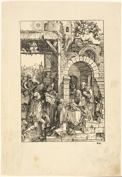 La Adoración de los Magos, de La Vida de la Virgen de Albrecht Dürer